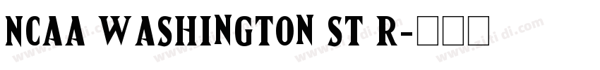 NCAA Washington St R字体转换